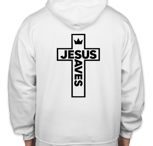 Jesus saves hoodie (Adult Large)