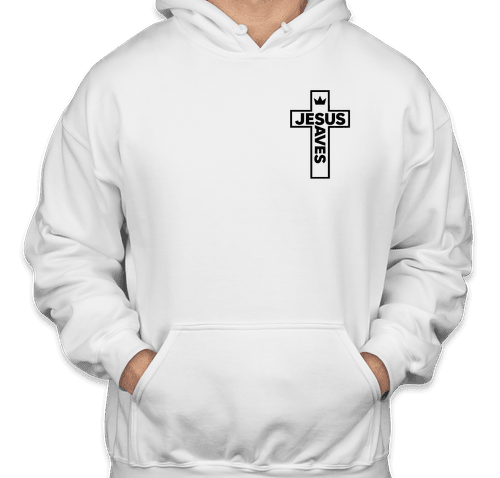 Jesus saves hoodie (Adult Small)